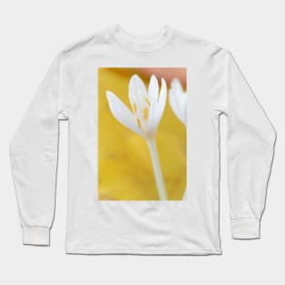 Colchicum autumnale  &amp;#39;Album&amp;#39;  Autumn crocus  Naked ladies Long Sleeve T-Shirt